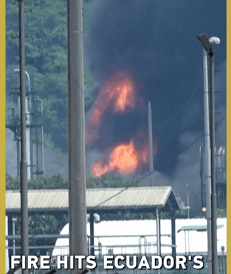 Major Fire Erupts at Ecuador’s Largest Oil Refinery, Evacuations Ordered Major_Fire_Erupts_at_Ecuador_s_Largest_Oil_Refinery__Evacuations_Ordered video poster