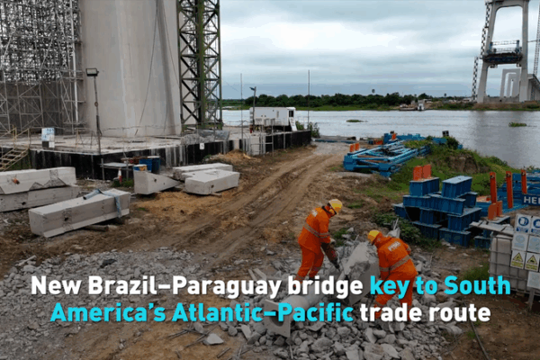 New Brazil-Paraguay Bridge Boosts Atlantic-Pacific Trade Route New_Brazil_Paraguay_Bridge_Boosts_Atlantic_Pacific_Trade_Route video poster