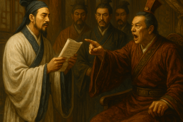 Chapter 44: Zhuge Liang Outsmarts Zhou Yu; Sun Quan Resolves to Crush Cao Cao Zhuge Liangs Bronze Sparrow Revelation