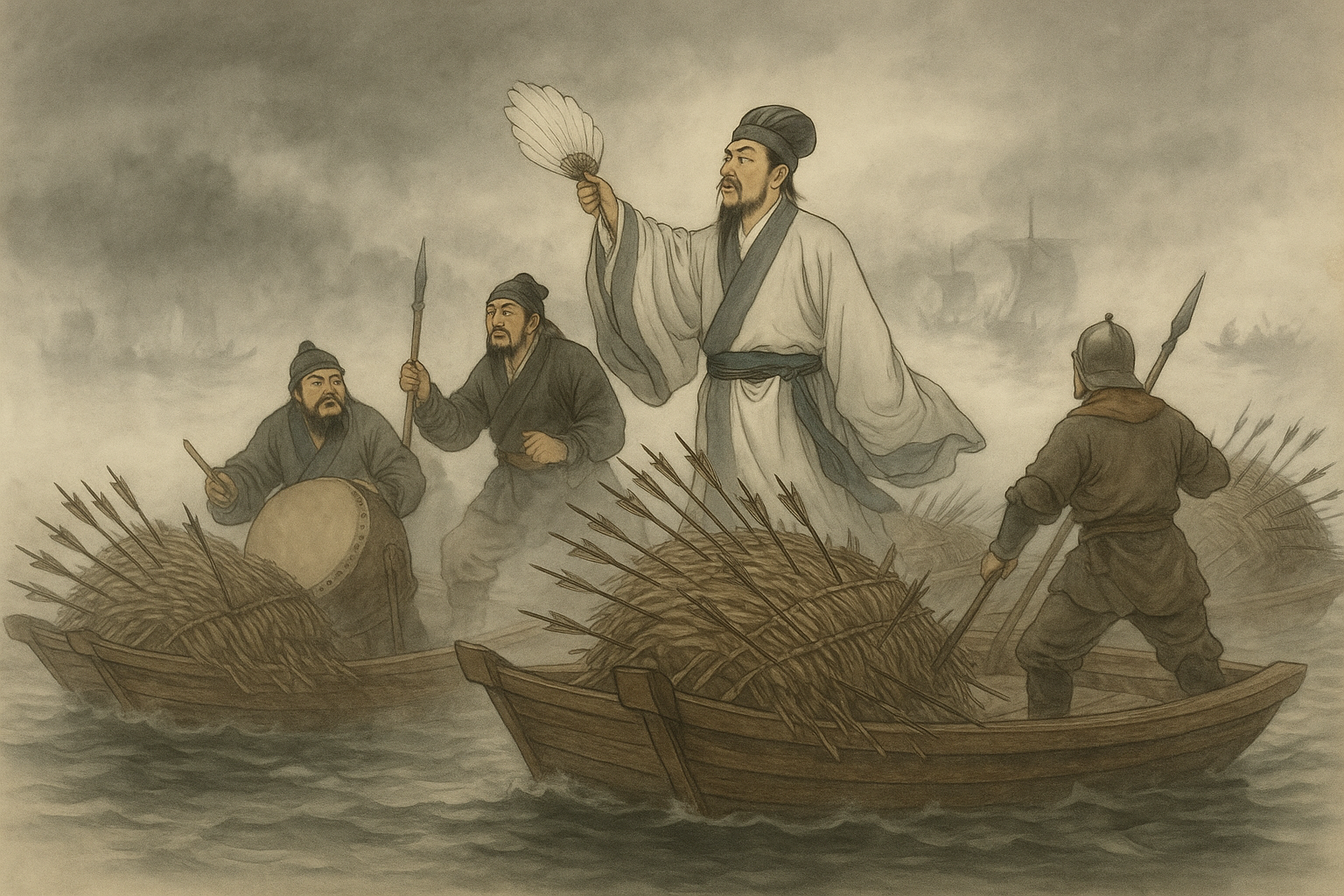 Zhuge Liangs Fog-Bound Arrow Harvest