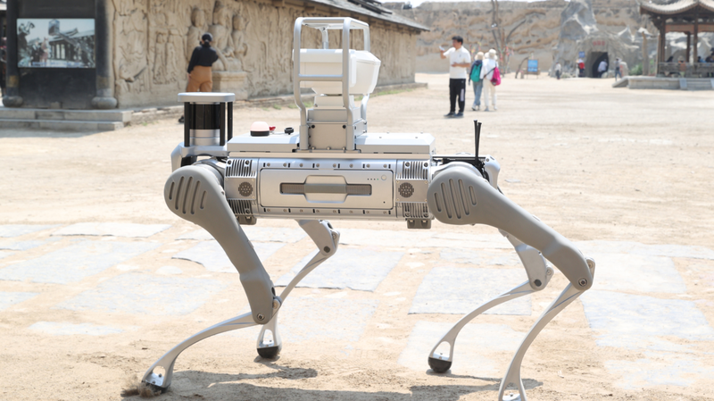 AI_Meets_Tourism__Robot_Dog_Patrols_Ningxia_Film_Studio