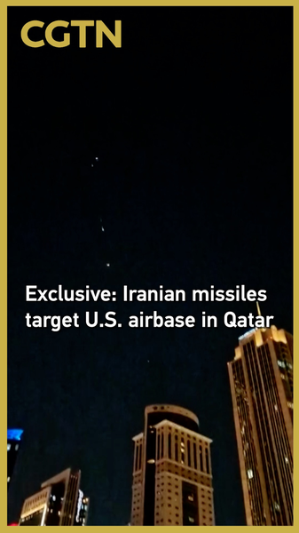 Exclusive: Iranian Missiles Intercepted Over U.S. Base in Qatar Exclusive__Iranian_Missiles_Intercepted_Over_U_S__Base_in_Qatar video poster