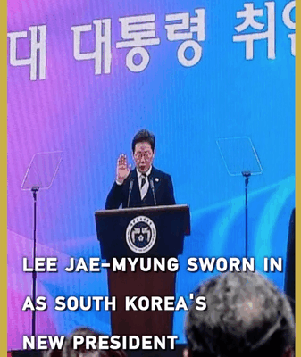 Lee Jae-myung Inaugurated as South Korea’s New President Lee_Jae_myung_Inaugurated_as_South_Korea_s_New_President video poster