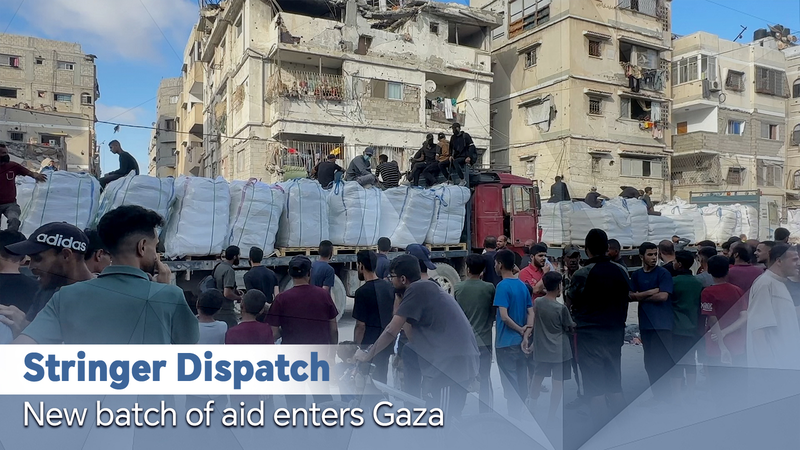 New_Aid_Convoy_Reaches_Gaza_Amid_Security_Concerns video poster