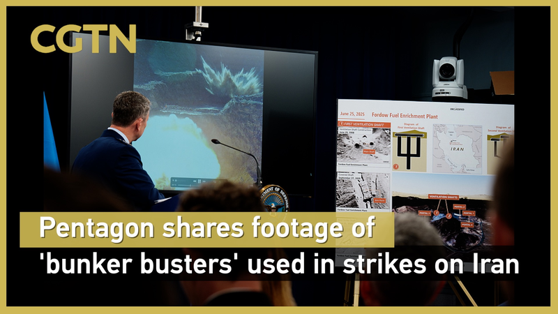 Pentagon Releases Footage of ‘Bunker Busters’ Used in Iran Strikes Pentagon_Releases_Footage_of__Bunker_Busters__Used_in_Iran_Strikes video poster