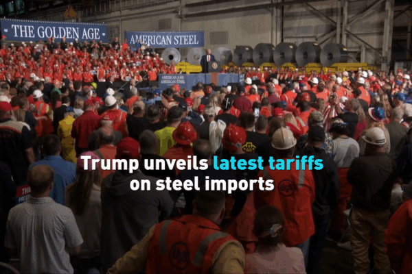 Trump Announces New Steel Tariffs as US Markets Post Strong Month Trump_Announces_New_Steel_Tariffs_as_US_Markets_Post_Strong_Month video poster
