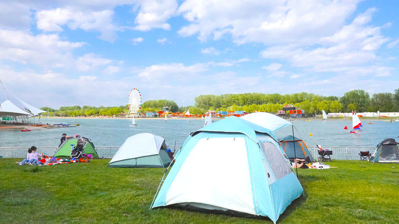 Beijing’s Olympic Park Transforms into Summer Water Fun Hub