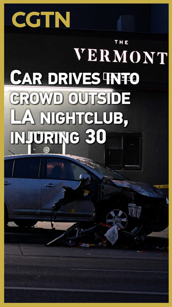 Car Plows into LA Nightclub Crowd, 30 Injured in Suspected Intentional Attack Car_Plows_into_LA_Nightclub_Crowd__30_Injured_in_Suspected_Intentional_Attack video poster