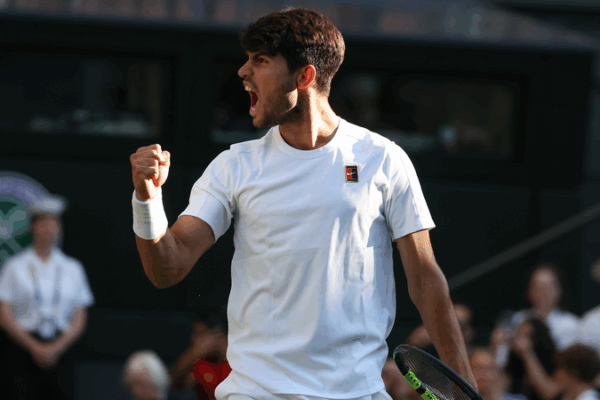 Carlos Alcaraz Powers into Wimbledon Semifinals with Dominant Victory Carlos_Alcaraz_Powers_into_Wimbledon_Semifinals_with_Dominant_Victory