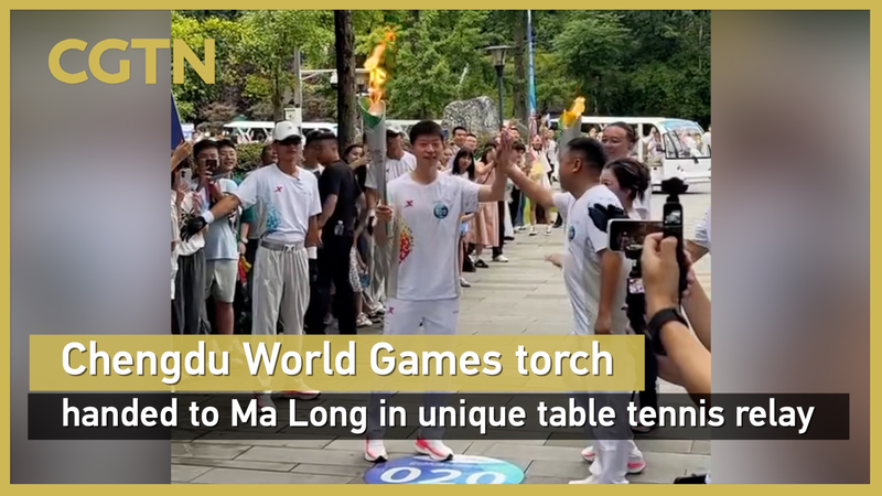 Chengdu World Games Torch Relay Features Olympic Star Ma Long in Historic Table Tennis Tribute Chengdu_World_Games_Torch_Relay_Features_Olympic_Star_Ma_Long_in_Historic_Table_Tennis_Tribute video poster