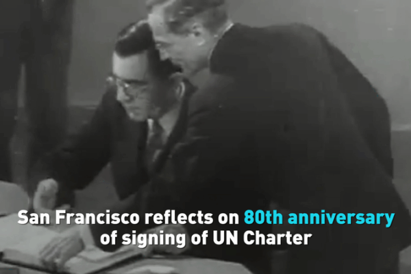 San Francisco Marks 80 Years Since UN Charter’s Historic Signing San Francisco Marks 80 Years Since UN Charter’s Historic Signing video poster