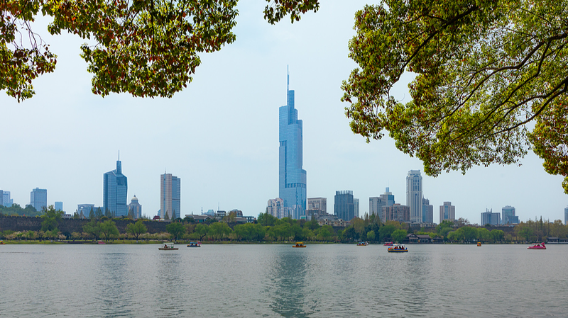 Skyview Serenity: Xuanwu Lake Park from Zifeng Tower Skyview_Serenity__Xuanwu_Lake_Park_from_Zifeng_Tower video poster