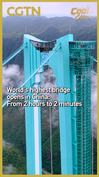 China Unveils World’s Highest Bridge, Slashing Travel Times in Guizhou Canyon China_Unveils_World_s_Highest_Bridge__Slashing_Travel_Times_in_Guizhou_Canyon video poster