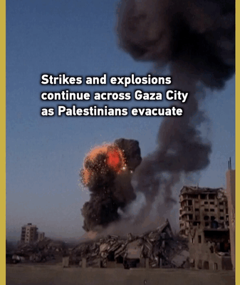Gaza City Under Fire as Strikes Intensify Ahead of Ground Offensive Gaza_City_Under_Fire_as_Strikes_Intensify_Ahead_of_Ground_Offensive video poster