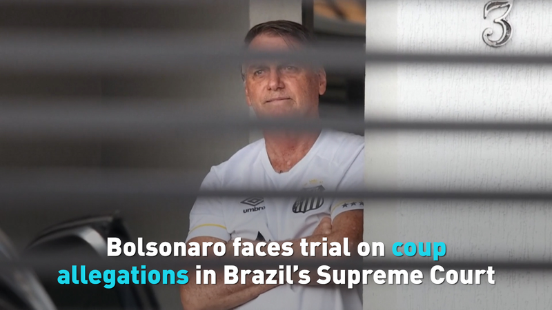 Bolsonaro Faces Coup Allegations Trial in Brazil’s Supreme Court Bolsonaro Faces Coup Allegations Trial in Brazil’s Supreme Court video poster
