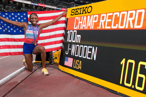 Jefferson-Wooden Shatters Record in Historic 100m World Championships Win Jefferson_Wooden_Shatters_Record_in_Historic_100m_World_Championships_Win