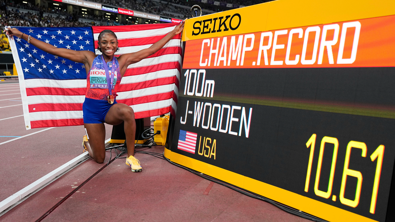 Jefferson_Wooden_Shatters_Record_in_Historic_100m_World_Championships_Win - Khabar Asia Jefferson_Wooden_Shatters_Record_in_Historic_100m_World_Championships_Win