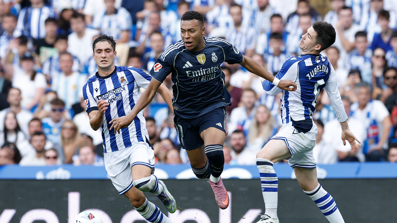 Mbappe_Stars_as_Real_Madrid_Tops_La_Liga_with_2_1_Win_Over_Real_Sociedad - Khabar Asia Mbappe_Stars_as_Real_Madrid_Tops_La_Liga_with_2_1_Win_Over_Real_Sociedad