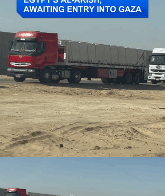 Aid Trucks Stalled at Egypt-Gaza Border Amid Humanitarian Crisis Aid_Trucks_Stalled_at_Egypt_Gaza_Border_Amid_Humanitarian_Crisis video poster