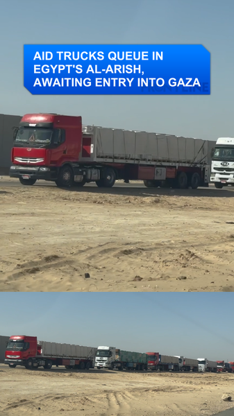 Aid_Trucks_Stalled_at_Egypt_Gaza_Border_Amid_Humanitarian_Crisis_poster - Khabar Asia Aid_Trucks_Stalled_at_Egypt_Gaza_Border_Amid_Humanitarian_Crisis video poster