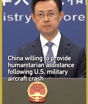 China Offers Aid After U.S. Military Aircraft Crashes in South China Sea China_Offers_Aid_After_U_S__Military_Aircraft_Crashes_in_South_China_Sea video poster