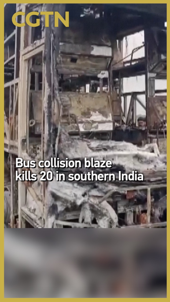 Deadly_Bus_Collision_Ignites_Fire__Killing_20_in_Southern_India_poster - Khabar Asia Deadly_Bus_Collision_Ignites_Fire__Killing_20_in_Southern_India video poster