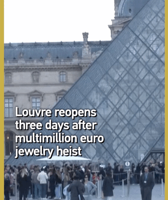 Louvre Reopens After $100M Jewelry Heist, Boosts Security Louvre_Reopens_After__100M_Jewelry_Heist__Boosts_Security video poster