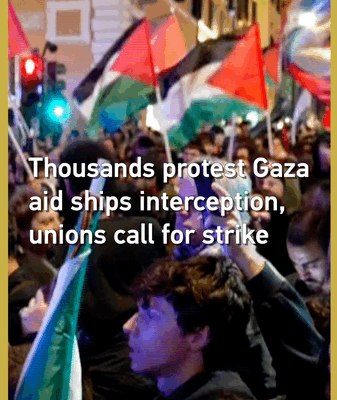 Rome Protests Erupt Over Gaza Aid Flotilla Interception, Unions Strike Rome_Protests_Erupt_Over_Gaza_Aid_Flotilla_Interception__Unions_Strike video poster