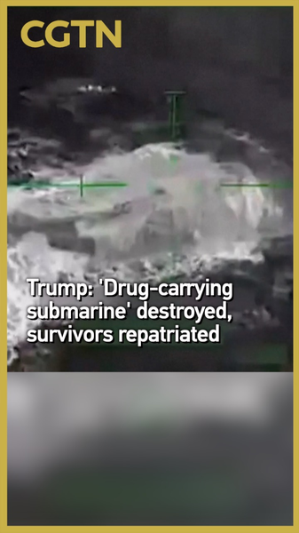 Trump: U.S. Destroys Drug Submarine, Repatriates Survivors Trump__U_S__Destroys_Drug_Submarine__Repatriates_Survivors video poster