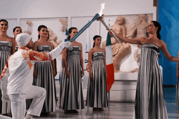 2026_Milano_Cortina_Winter_Olympics_Flame_Lit_in_Ancient_Olympia