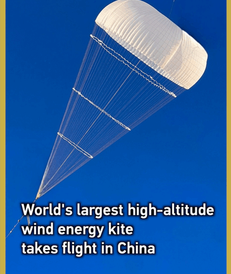 China Launches World’s Largest High-Altitude Wind Energy Kite video poster
