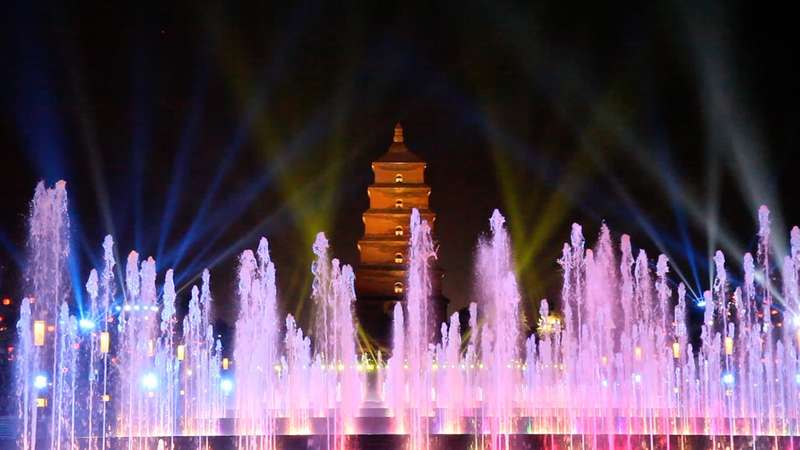 Xi_an_s_Giant_Wild_Goose_Pagoda_Illuminated_by_Dazzling_Music_Fountain_Show_poster - Khabar Asia Xi_an_s_Giant_Wild_Goose_Pagoda_Illuminated_by_Dazzling_Music_Fountain_Show video poster