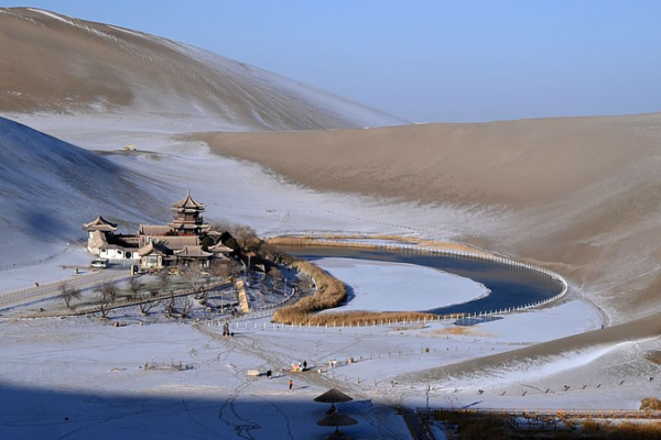 Winter Wonder at Dunhuang’s Mingsha Mountain and Crescent Spring video poster