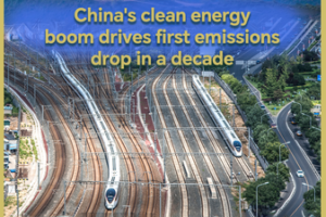 China’s Clean Energy Surge Cuts Emissions for First Time in Decade video poster