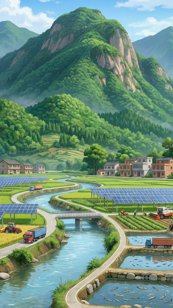 TW76HFGGFCNSD6BPKV1E - Khabar Asia China’s Rural Revival: Greener Lands, Brighter Futures in 2025 video poster