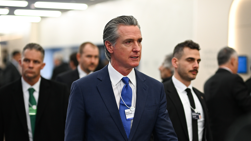 California_Governor_Newsom_Claims_Trump_Administration_Blocked_Davos_Speech