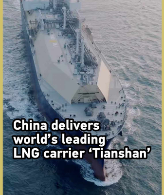 China_Launches_Advanced_LNG_Carrier_Tianshan_Ahead_of_Schedule video poster