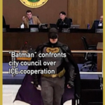 ECLVVUWY630WXYPJNFQP - Khabar Asia ‘Batman’ Protests ICE Cooperation Ahead of Santa Clara Super Bowl 2026 video poster