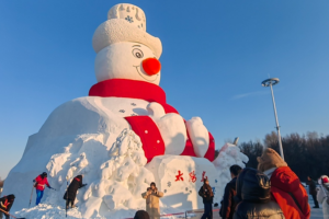 Harbin_s_23_8_Meter_Snowman_Sculpture_to_Star_in_2026_Spring_Festival_Gala video poster