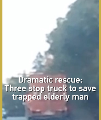 Heroic_Motorists_Rescue_Elderly_Man_Trapped_Under_Truck_in_Hunan video poster
