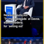 Newsom_Mocks_Trump_Appeasement_at_Davos_with_Satirical__Kneepads__Stunt video poster