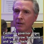 Newsom_Urges_Europe_to_Stand_Firm_Against_Trump_at_Davos_2026 video poster