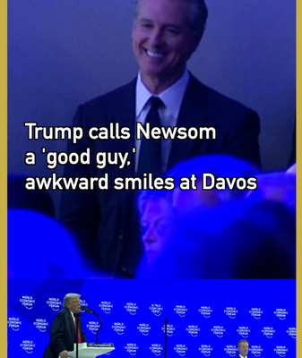Trump_Praises_Newsom_as__Good_Guy__in_Davos_Encounter video poster
