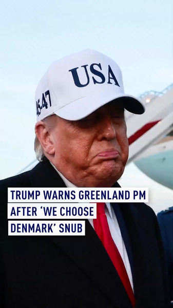 Trump_Warns_Greenland_Leader_Over_Denmark_Alignment_Ahead_of_2026_Talks video poster