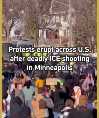 U_S__Cities_Erupt_in_Protests_Over_ICE_Shooting_Incident video poster