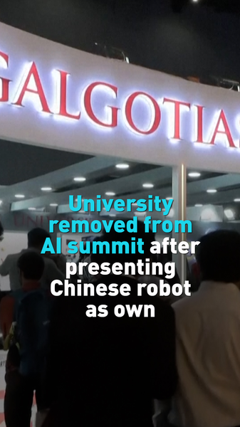 AI_Summit_Controversy__Indian_University_Exits_Over_Robotic_Dog_Dispute_poster - Khabar Asia AI_Summit_Controversy__Indian_University_Exits_Over_Robotic_Dog_Dispute video poster
