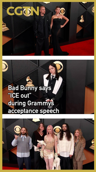 Bad_Bunny_Calls_for__ICE_Out__in_2026_Grammy_Speech_poster - Khabar Asia Bad_Bunny_Calls_for__ICE_Out__in_2026_Grammy_Speech video poster