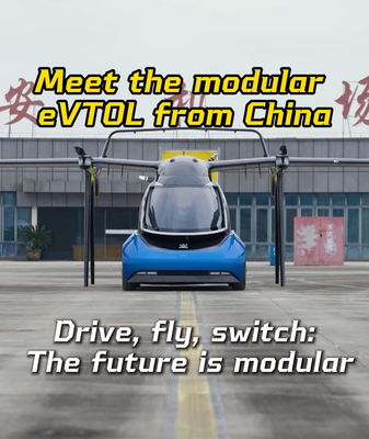 China_s_Modular_eVTOL_Aircraft_Redefines_Urban_Mobility_with_Road_to_Air_Transition video poster
