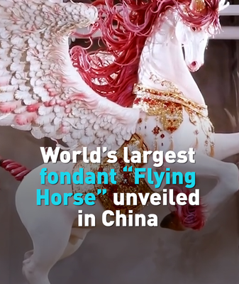 China_s__Sugar_King__Unveils_World_s_Largest_Fondant_Sculpture_for_Year_of_the_Horse video poster