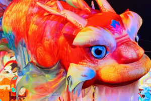 Mythical__Dragon_Fish__Lantern_Dazzles_at_Datong_Festival__Symbolizes_Fortune video poster
